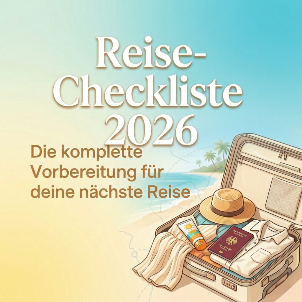 Reise-Checkliste 2026 – Die komplette Vorbereitung für deine nächste Reise
